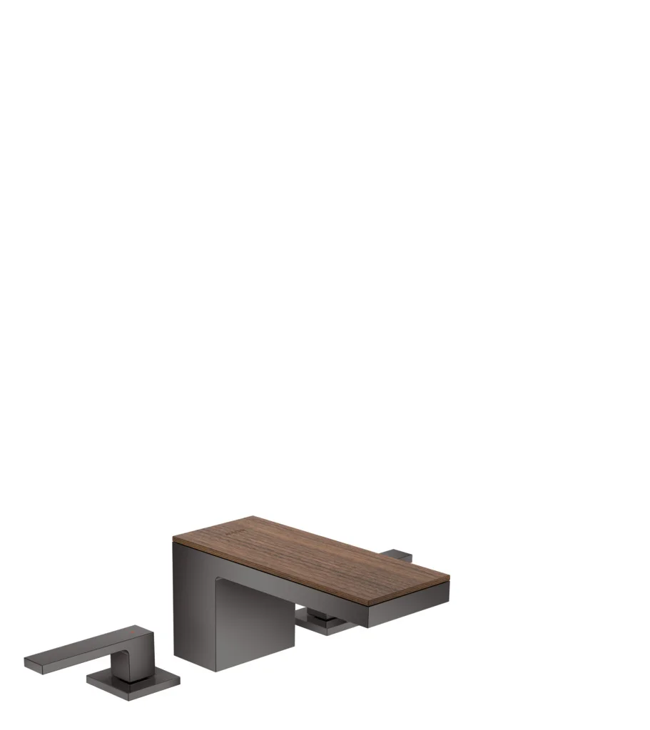 Hansgrohe AXOR MyEdition Platte 200 mm, Amerikanischer Nussbaum, abnehmbar