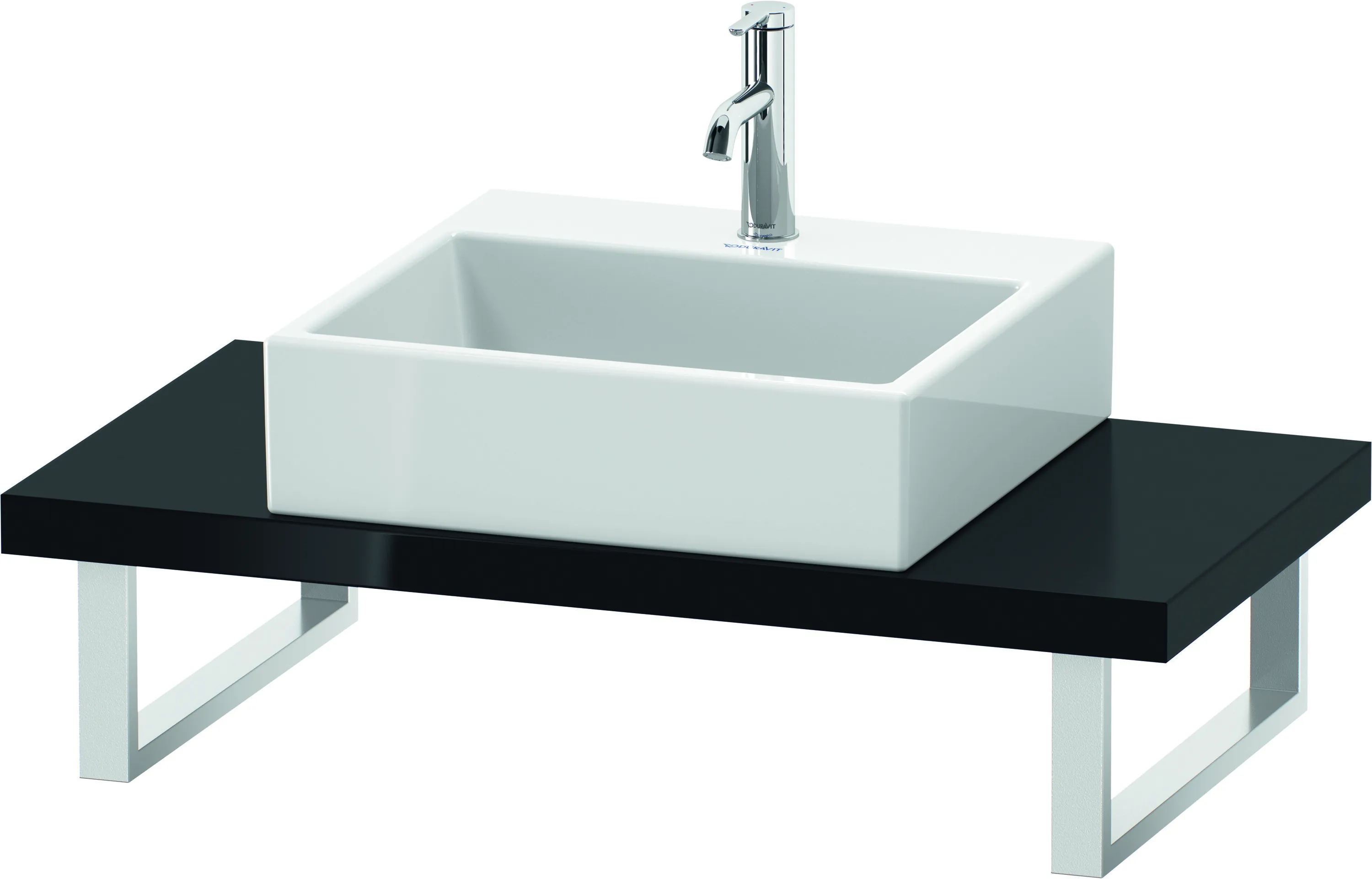 Duravit Konsole „L-Cube“ in Schwarz Hochglanz Duravit Konsole „L-Cube“ in Schwarz Hochglanz