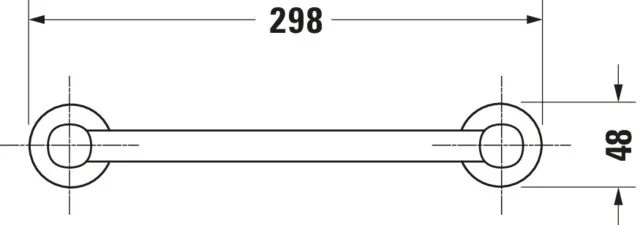 Duravit Badewannengriff „D-Code“ in chrom Duravit Badewannengriff „D-Code“ in chrom
