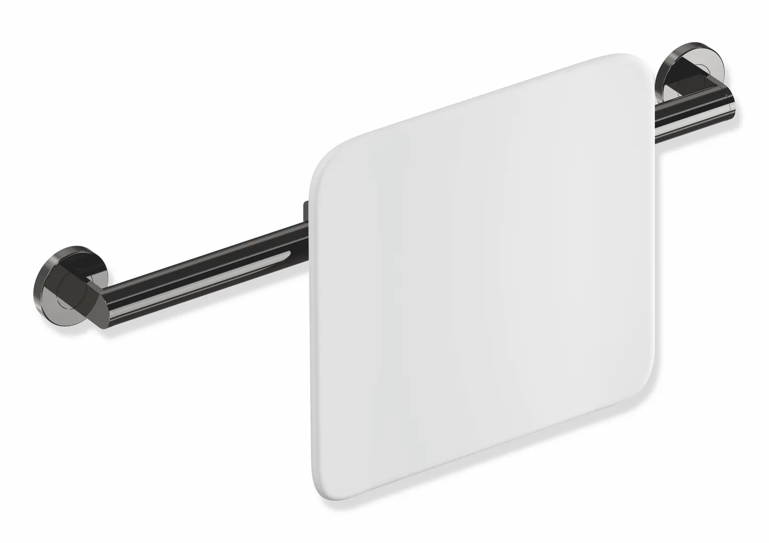 Rückenstütze des Systems 900, Anbindung aus Edelstahl, PVD, Lehne aus Kunststoff, weiß, Achsmaß von 582 bis 682 mm bauseits verstellbar, T: 150 mm, zur Wandmontage, in Farbe CK (messing glänzend) Rückenstütze des Systems 900, Anbindung aus Edelstahl, PVD, Lehne aus Kunststoff, weiß, Achsmaß von 582 bis 682 mm bauseits verstellbar, T: 150 mm, zur Wandmontage, in Farbe CK (messing glänzend)