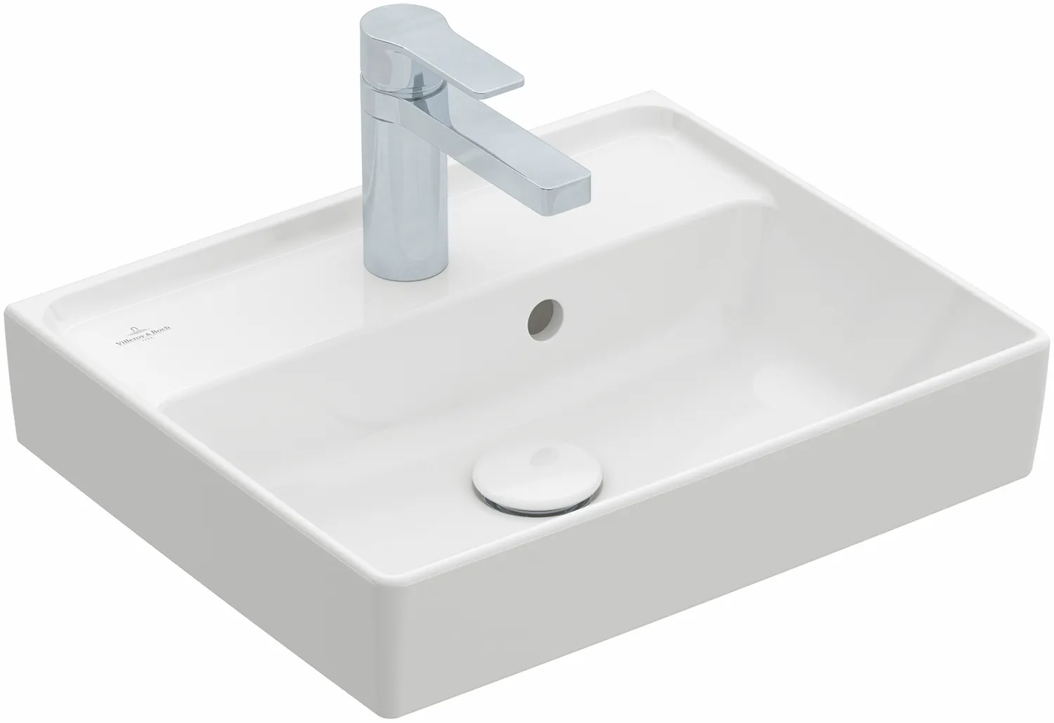 Handwaschbecken „Collaro“, mit Überlauf, mit Hahnlochbohrung 45 × 37 cm - B-Ware Abverkauf 43344501  Handwaschbecken „Collaro“, mit Überlauf, mit Hahnlochbohrung 45 × 37 cm - B-Ware Abverkauf 43344501