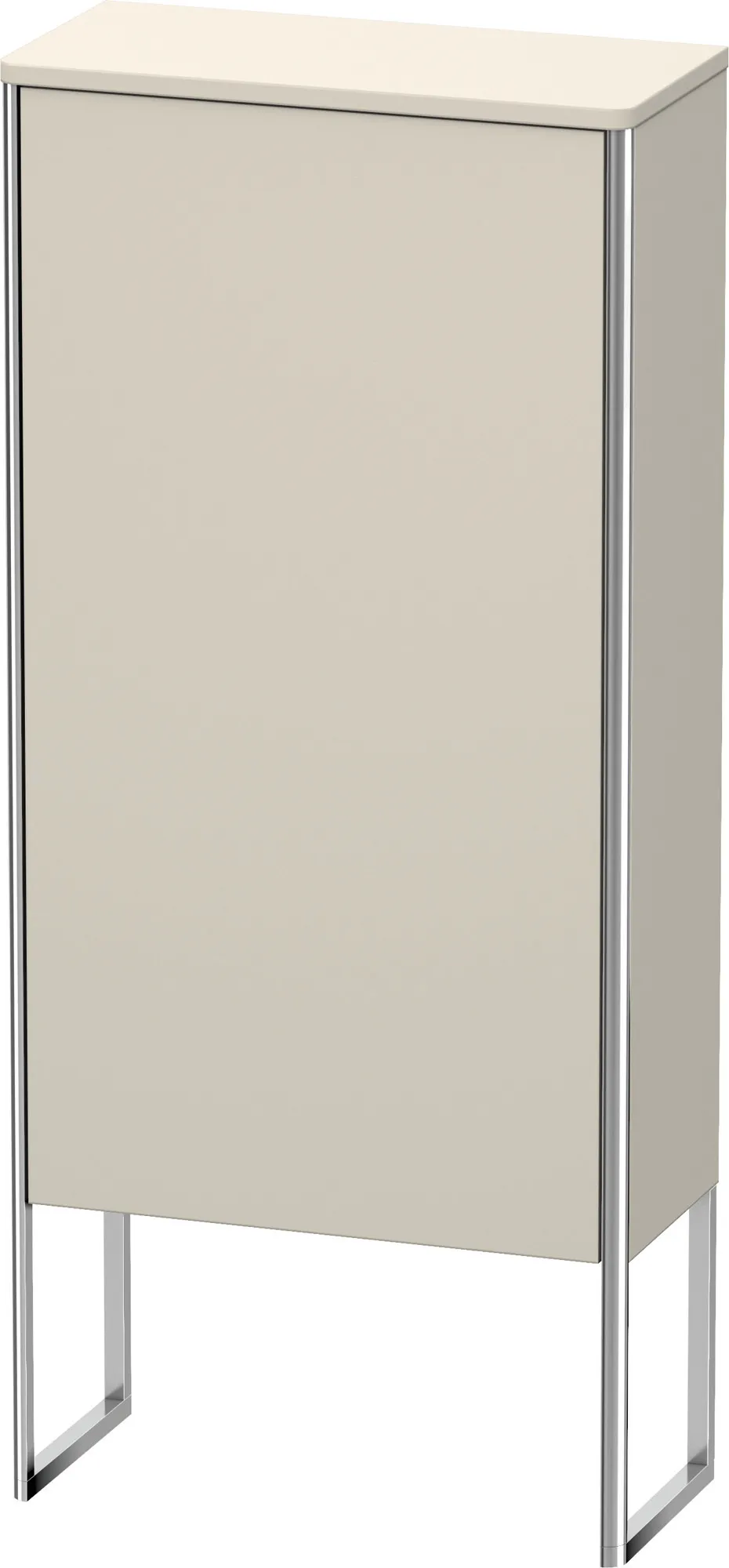 Duravit Halbhochschrank „XSquare“ 50 × 113,6 × 23,6 cm Taupe Matt