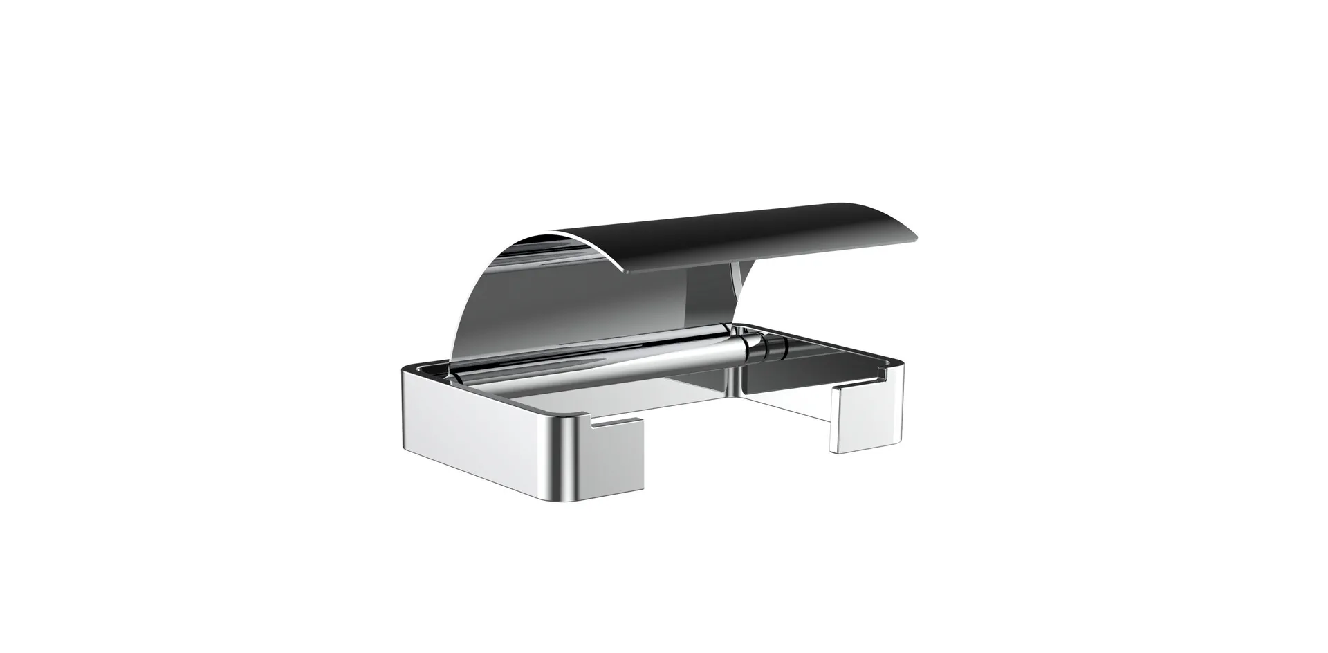 loft Papierhalter mit Deckel chrom