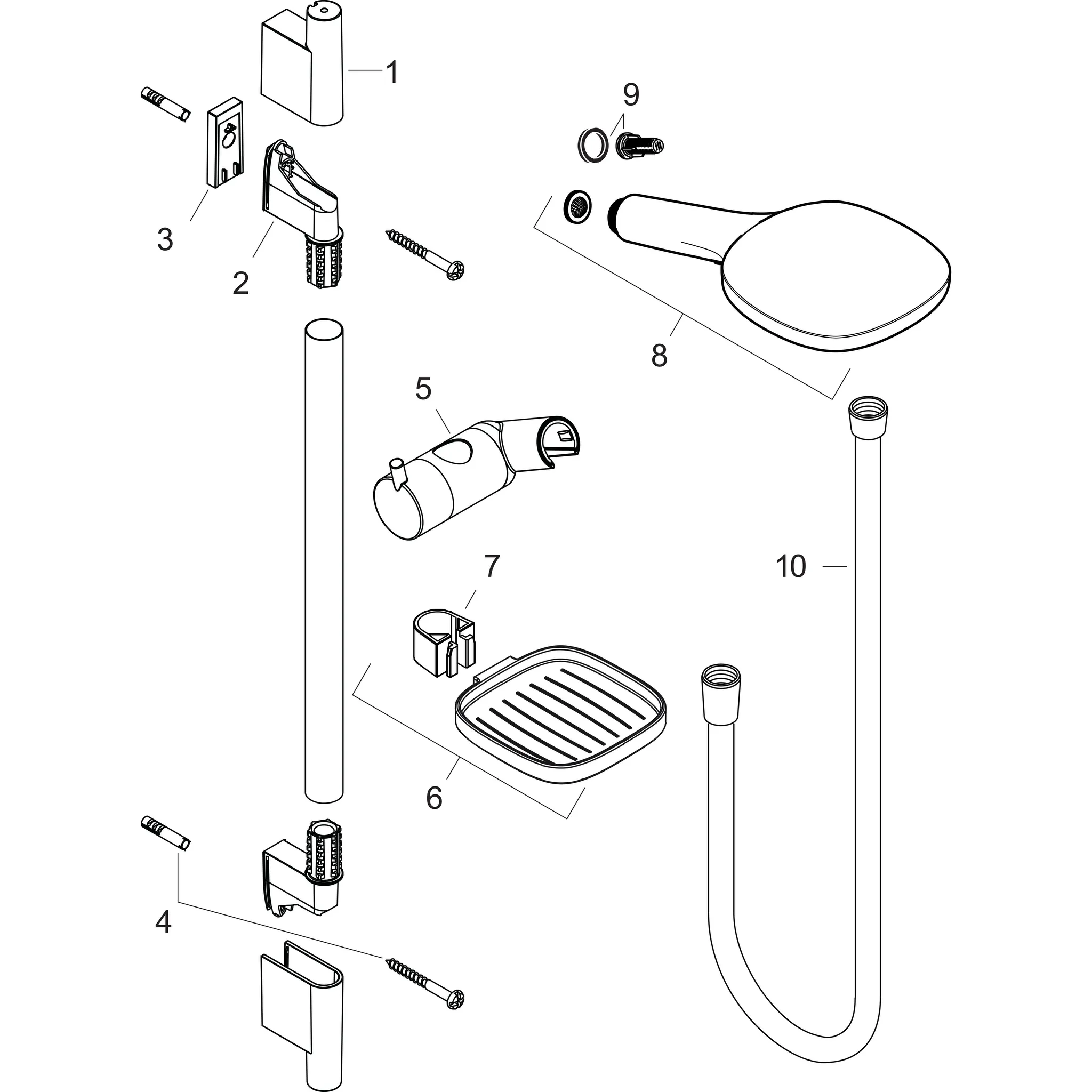 Hansgrohe Raindance Select E 120 3jet Brauseset mit Brausestange 90 cm und Seifenschale, Chrom Hansgrohe Raindance Select E 120 3jet Brauseset mit Brausestange 90 cm und Seifenschale, Chrom