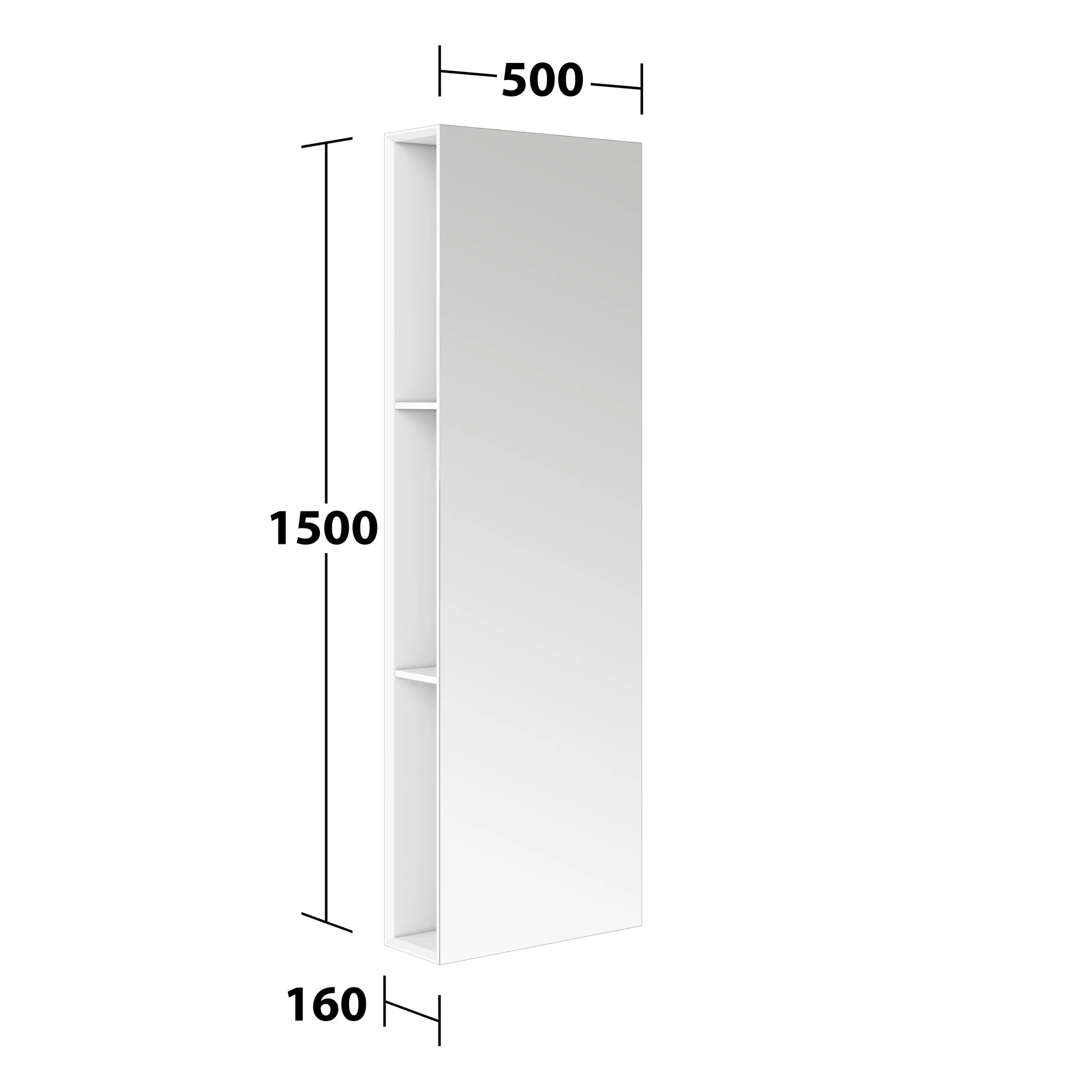 KEUCO Spiegelregal „Edition 11 Art“ Weiß (Lack, seidenmatt), Weiß (Lack, seidenmatt), 500 × 1500 mm KEUCO Spiegelregal „Edition 11 Art“ Weiß (Lack, seidenmatt), Weiß (Lack, seidenmatt), 500 × 1500 mm