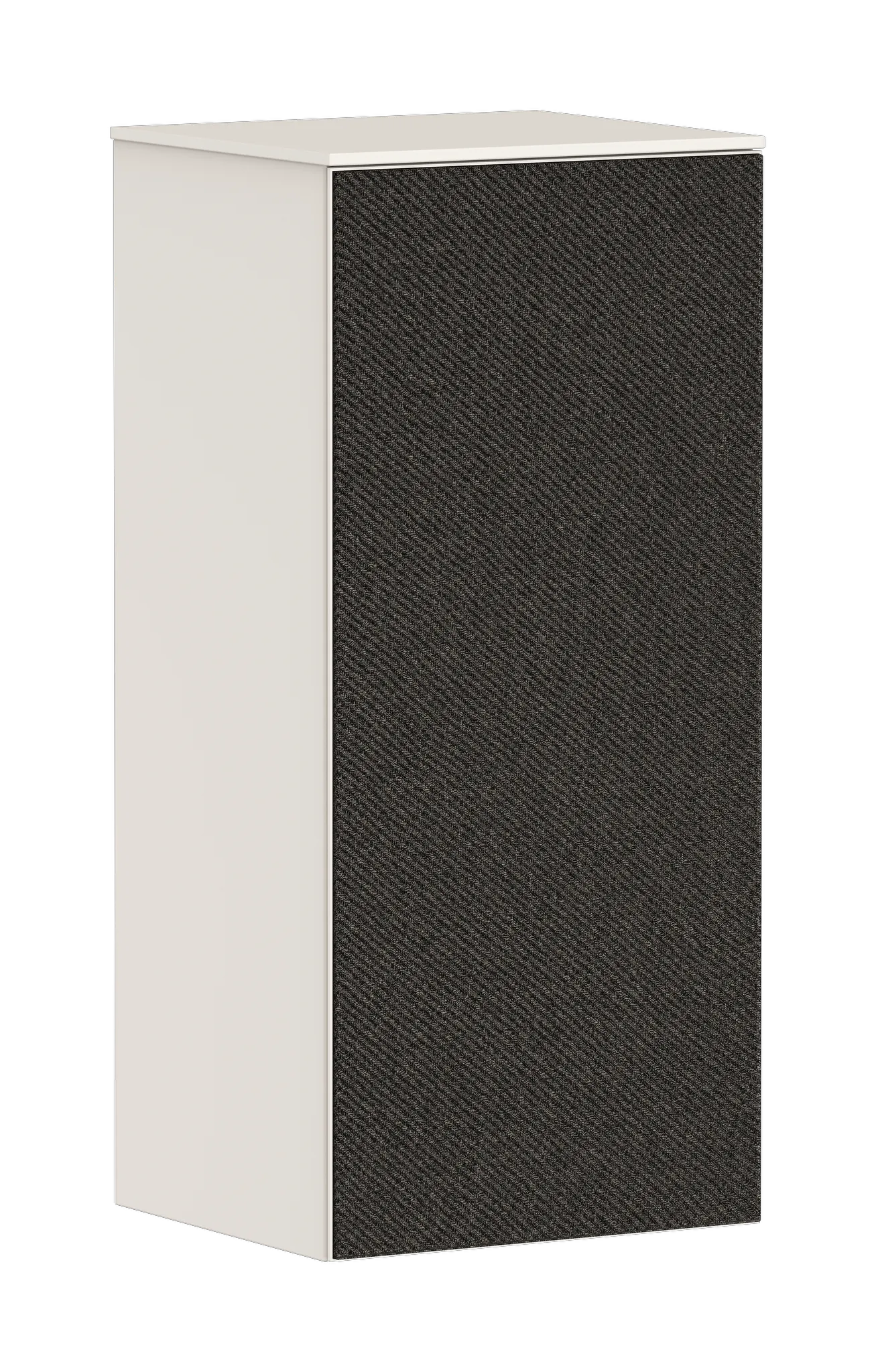 Xevolos E Halbhochschrank Sandbeige Matt 400/360, Türanschlag rechts Bronze Struktur