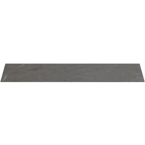 Waschtischplatte Conca, aus Keramik, 1002x373x6mm, Marmor Noir Desir