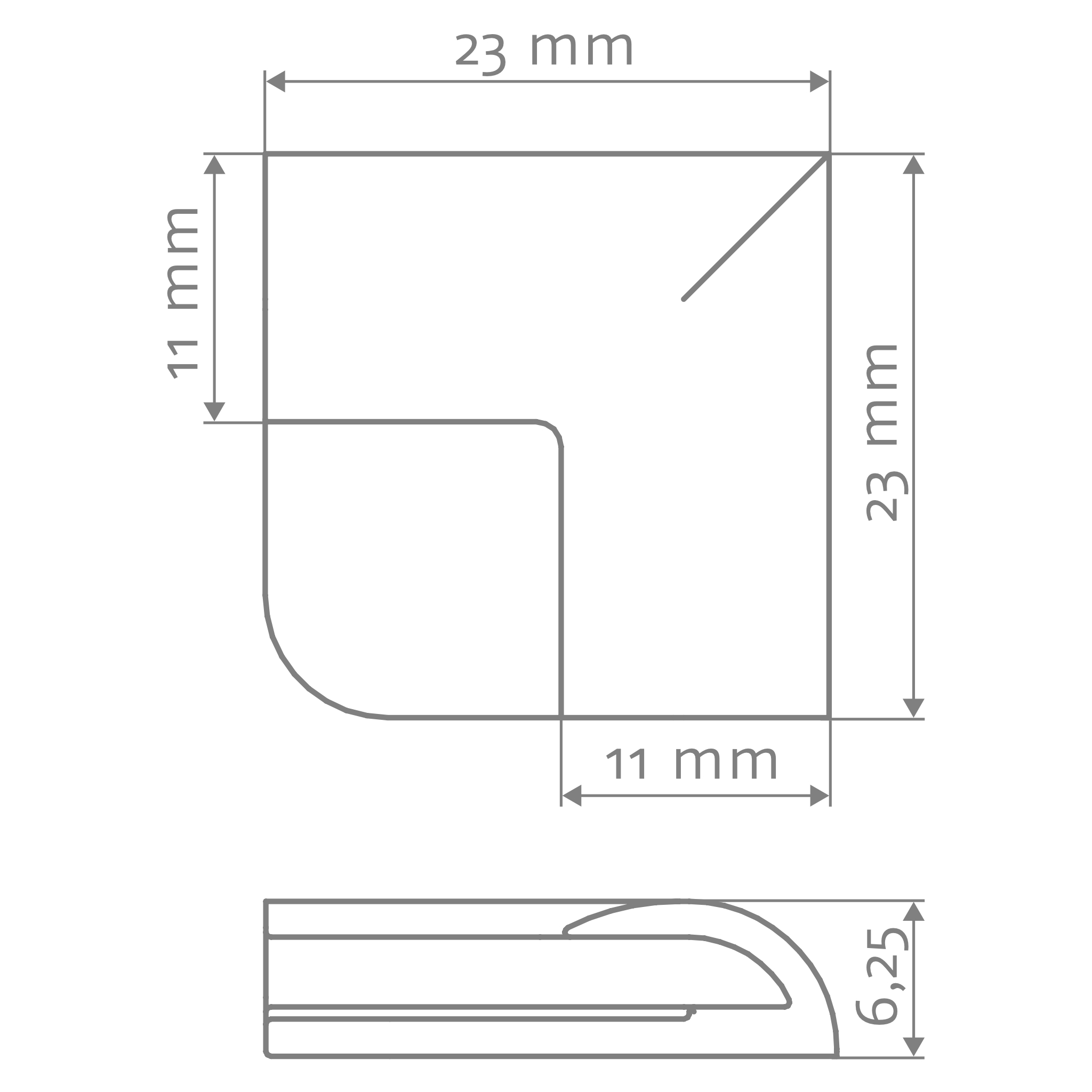 HSK Außenecke rund „RenoDeco“ für RenoDeco Wandverkleidungssystem in Alu Silber-matt HSK Außenecke rund „RenoDeco“ für RenoDeco Wandverkleidungssystem in Alu Silber-matt
