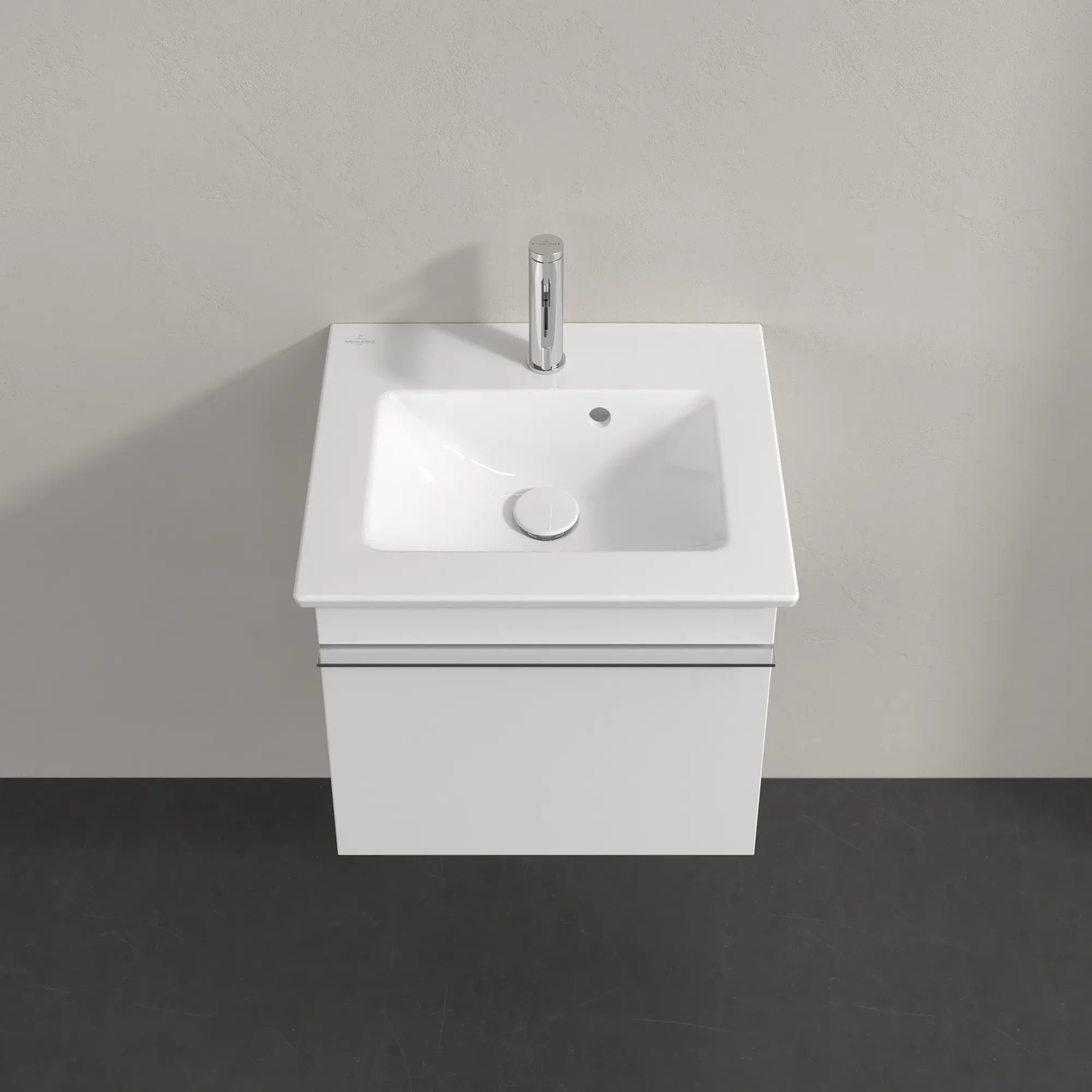 Villeroy & Boch Waschtischunterschrank „Venticello“ für Schrankwaschtisch 46,6 × 42 × 42,5 × 42,5 cm Glossy White, mittig