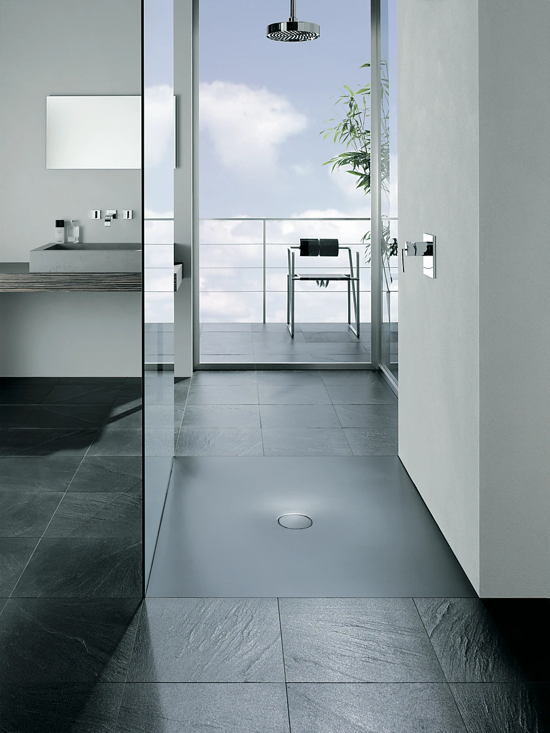 Bette rechteck Duschwanne „BetteFloor“ 120 × 90 cm in Weiß