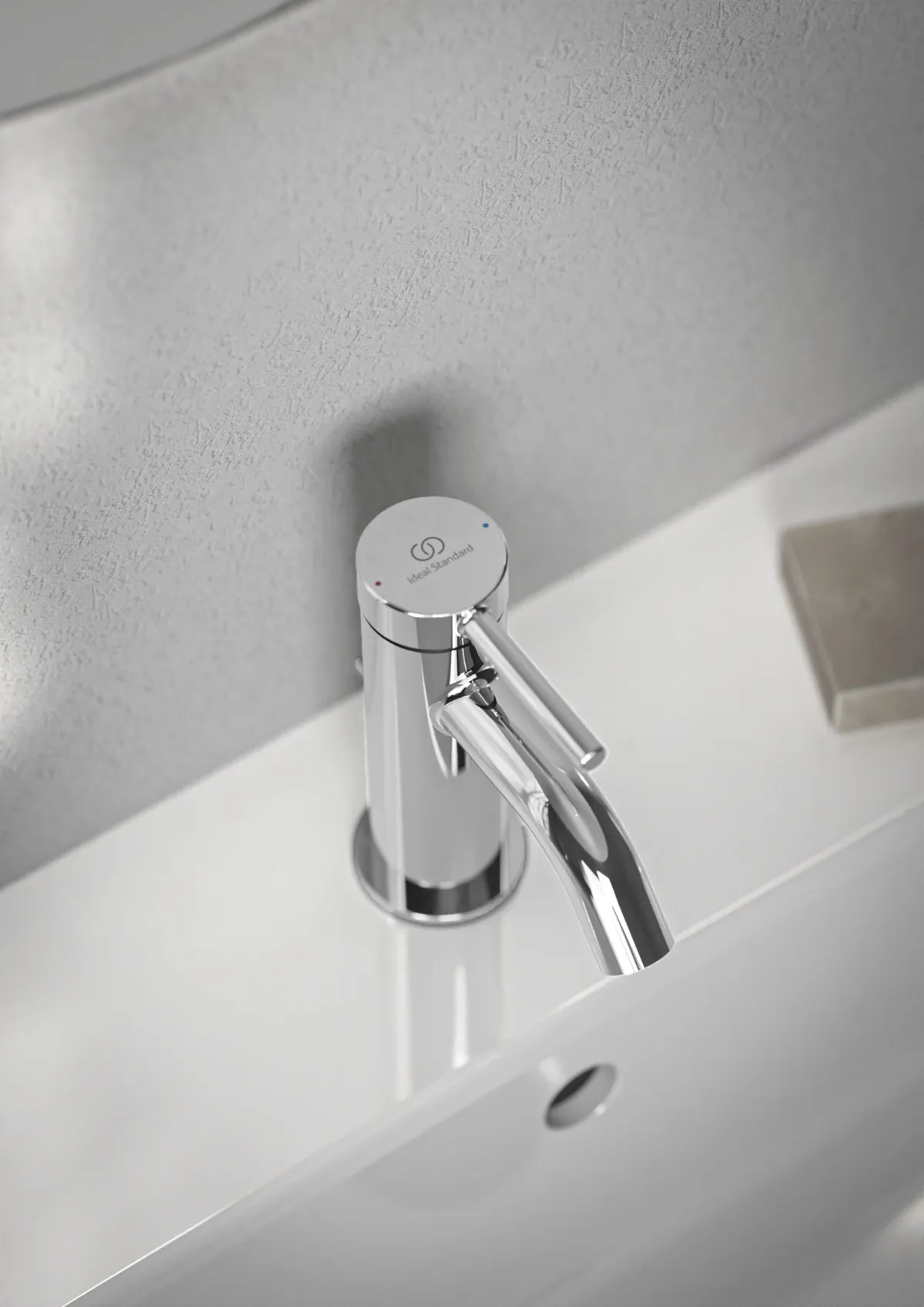 Waschtischarmatur Ceraline Nuovo Ausladung 90mm mit Ablaufgarnitur Chrom Waschtischarmatur Ceraline Nuovo Ausladung 90mm mit Ablaufgarnitur Chrom