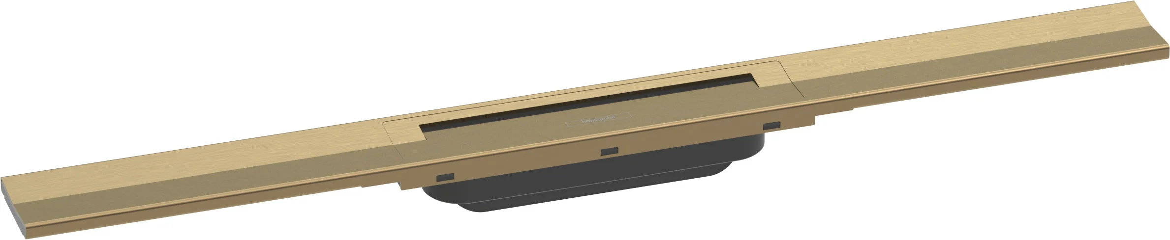 Hansgrohe RainDrain Flex Duschrinne 700 mm, Brushed Bronze, höhenverstellbar, zweiseitig montierbar, bis zu 60 l/min Ablaufleistung