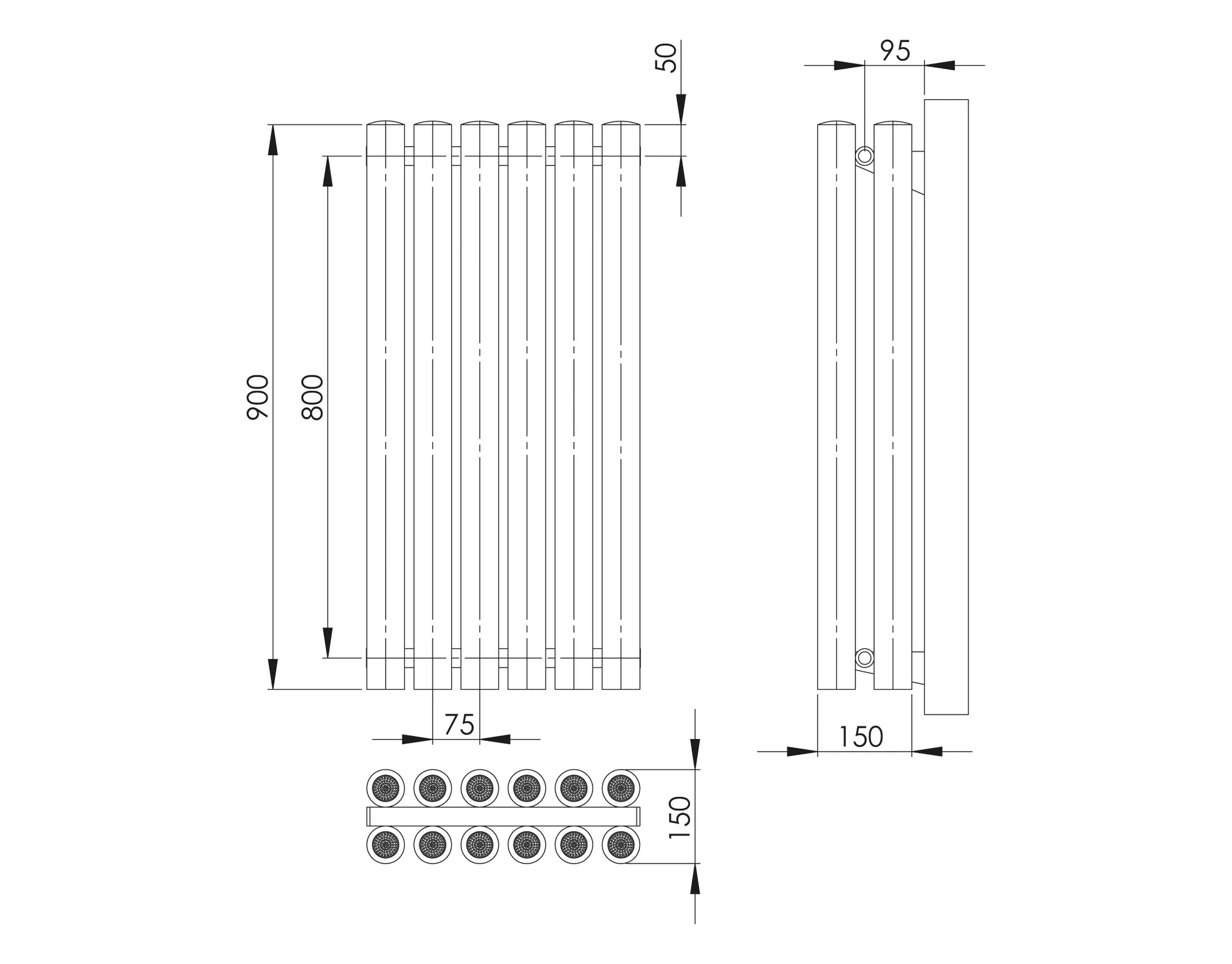 ASW Hygieneheizkörper „Climaster“ C2 21 × 90 cm ASW Hygieneheizkörper „Climaster“ C2 21 × 90 cm