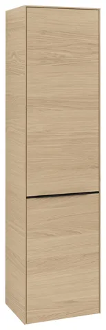 Villeroy & Boch Hochschrank mit Wäschekorb-Klappe „Subway 3.0“ 45 × 171 × 36,2 × 36,2 cm 1 Tür, 1 Wäscheklappe, 1 × fixer Fachboden, Anschlag: rechts, 2 × Glasfachboden, 1 Tür, Anschlag rechts