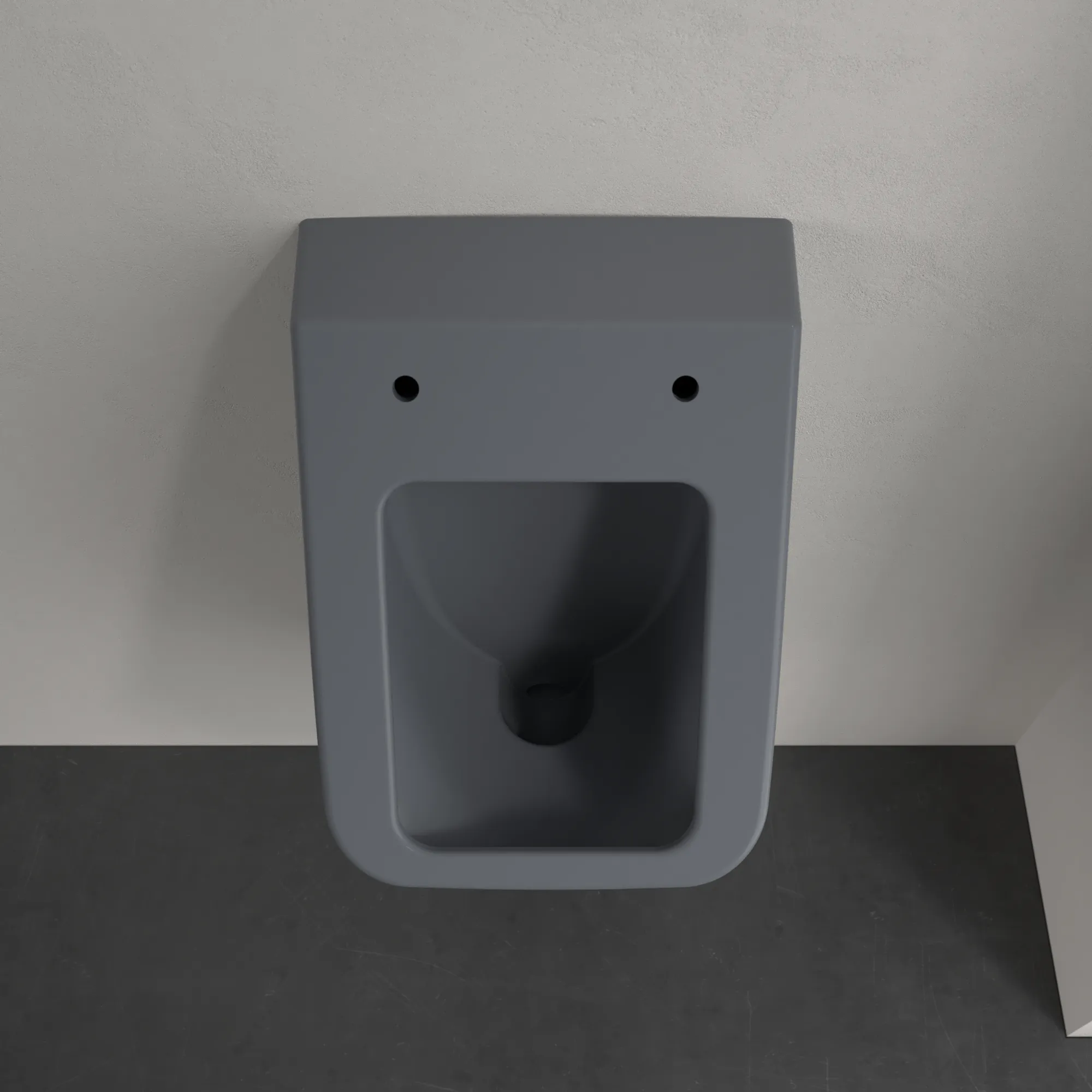 Absaug-Urinal DirectFlush „Venticello“, Befestigung verdeckt, ohne Zielobjekt, Zulauf verdeckt 28,5 × 32 × 54,5 cm in Graphite Absaug-Urinal DirectFlush „Venticello“, Befestigung verdeckt, ohne Zielobjekt, Zulauf verdeckt 28,5 × 32 × 54,5 cm in Graphite