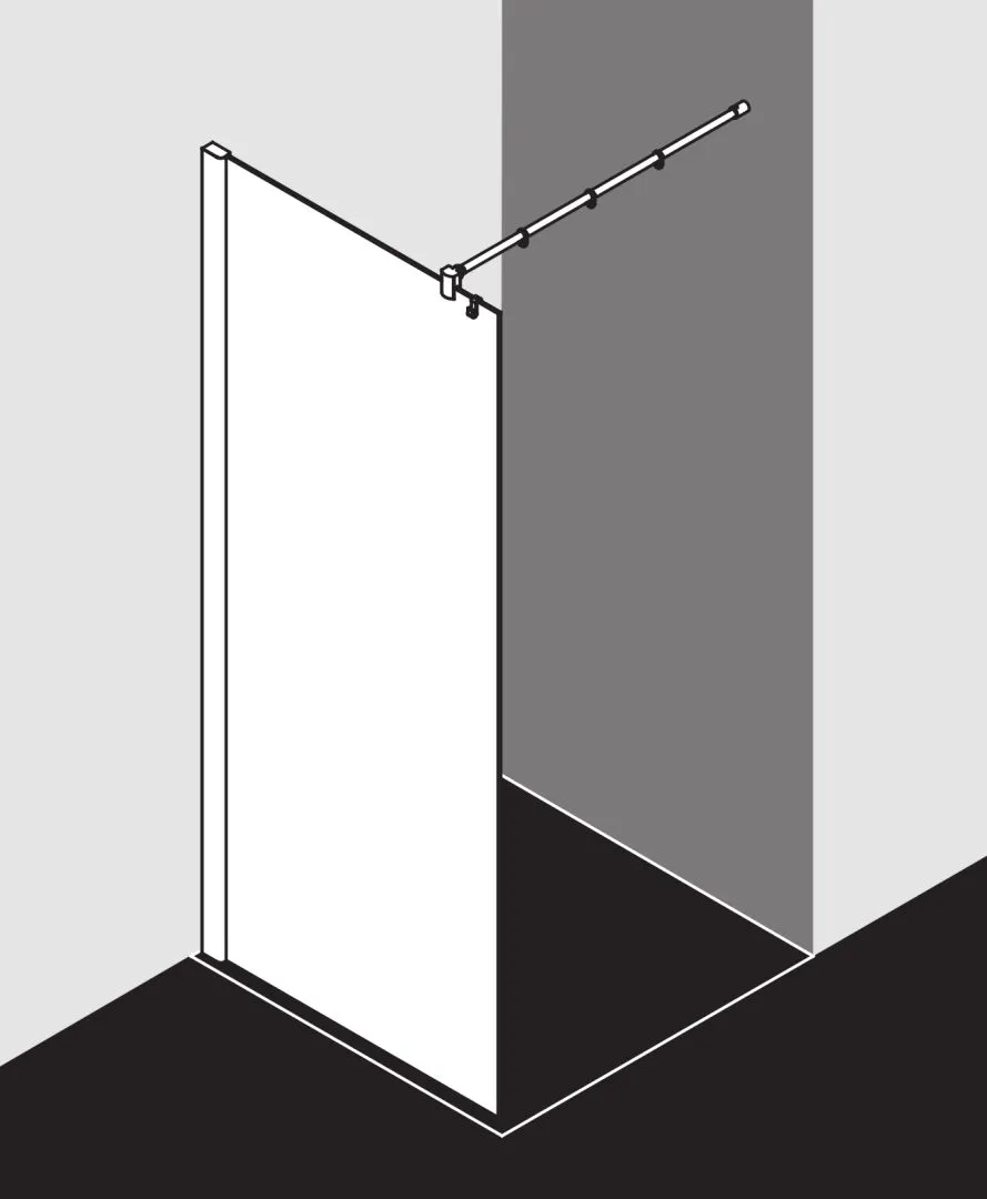 Kermi Duschdesign Walk-In-Duschkabine WALK-IN Wall „PASA XP“ Glas Klar, Profile Silber Mattglanz, BV: 720 - 750 mm WE: 730 - 760 mm H: 1850 mm Kermi Duschdesign Walk-In-Duschkabine WALK-IN Wall „PASA XP“ Glas Klar, Profile Silber Mattglanz, BV: 720 - 750 mm WE: 730 - 760 mm H: 1850 mm