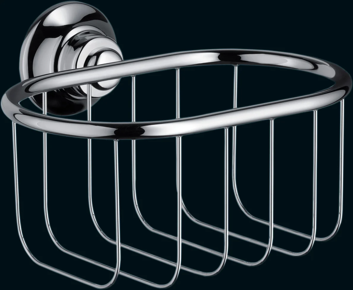Hansgrohe AXOR Montreux Seifenkorb Wandversion, Chrom, Bohrloch-Durchmesser 6 mm, Bohrabstand 35 mm