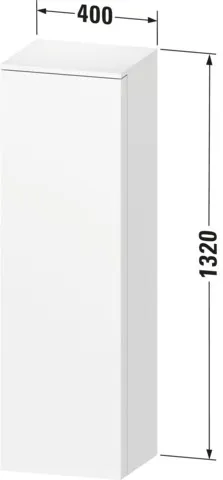 Duravit Halbhochschrank „Qatego“ 40 × 132 × 36 cm in Basalt Matt Duravit Halbhochschrank „Qatego“ 40 × 132 × 36 cm in Basalt Matt