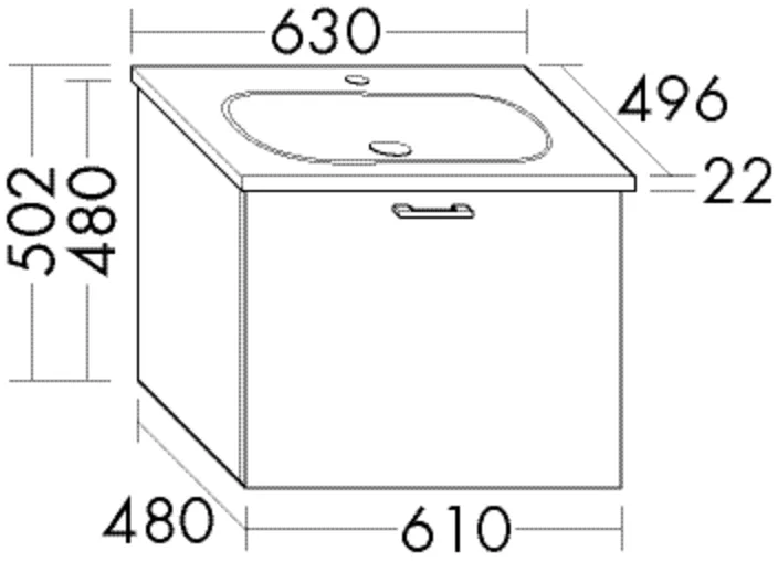 burgbad Badmöbelset „Sys30“ Stangengriff, Aluminium geglänzt (200 / 500 / 800 mm), in Weiß Matt burgbad Badmöbelset „Sys30“ Stangengriff, Aluminium geglänzt (200 / 500 / 800 mm), in Weiß Matt