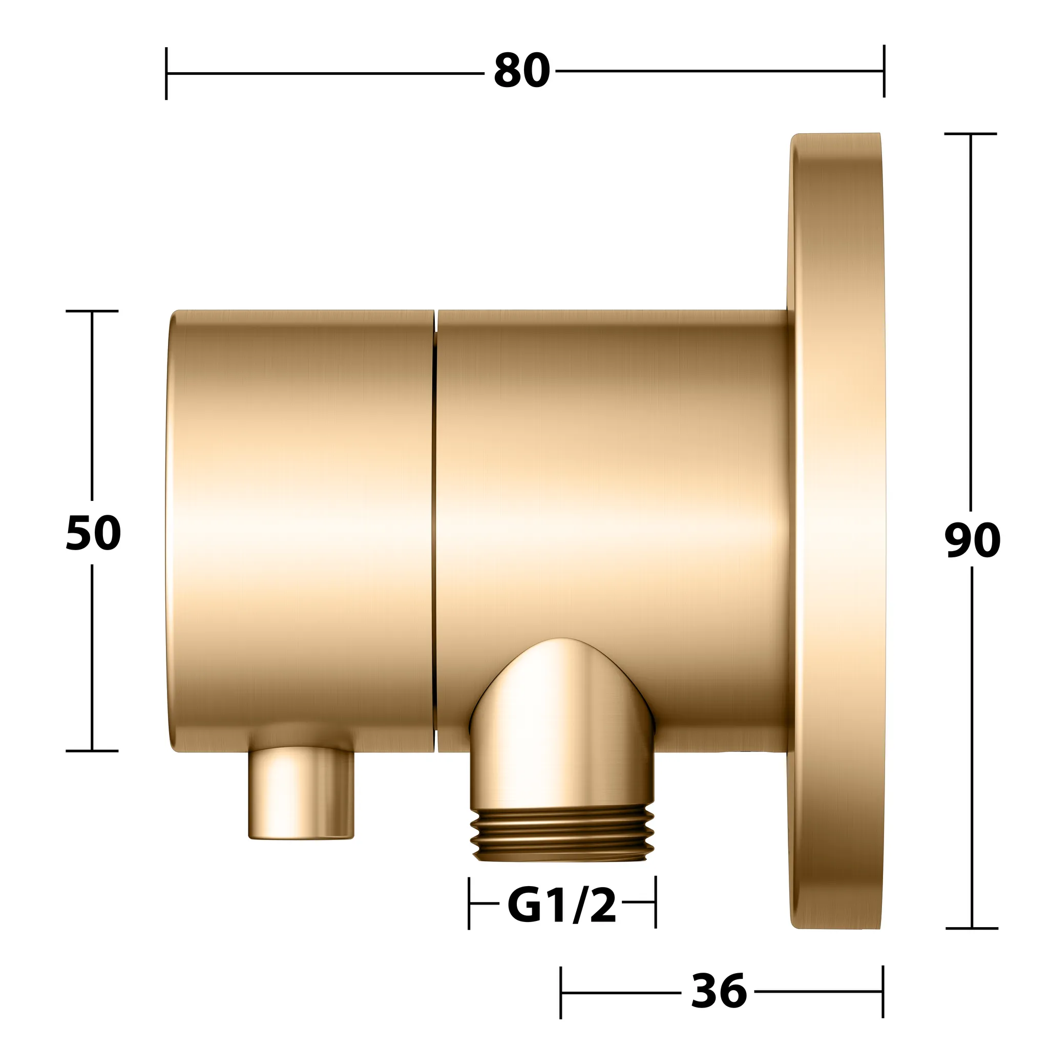IXMO 2-Wege Umstellventil UP DN15 IXMO Comfort, rund Messing gebürstet IXMO 2-Wege Umstellventil UP DN15 IXMO Comfort, rund Messing gebürstet