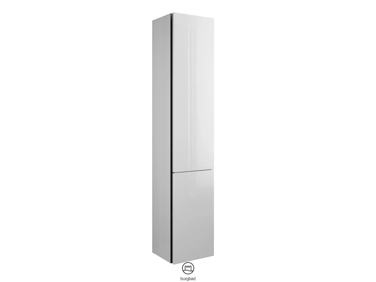 Hochschrank, 2 Türen;4 Glaseinlegeböden;1 fester Boden, Tiefe: 320 mm, Breite: 350 mm, Höhe: 1760 mm