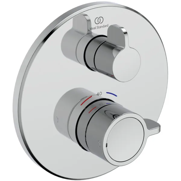 Ideal Standard Brausethermostat Ceraplus Safe Rosette Chrom d:163mm Unterputz