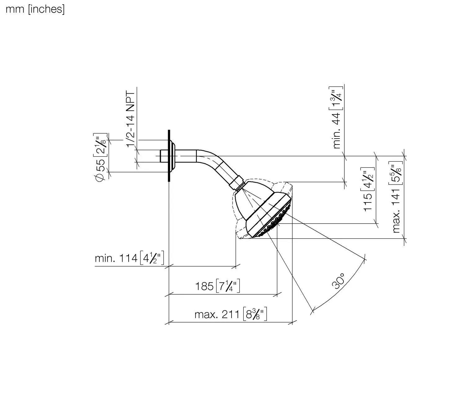 Kopfbrause MADISON Chrom 28508360