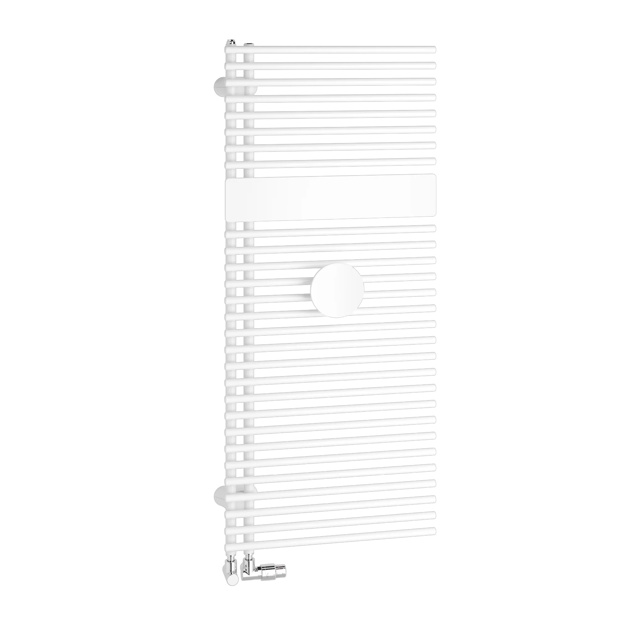 Kermi Design-Heizkörper „Credo® Half® round“ 45 × 100 cm in Weiß (RAL 9016)