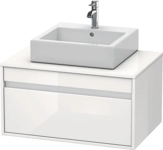 Duravit Waschtischunterschrank wandhängend „Ketho“ 80 × 42,6 × 55 cm Weiß Hochglanz Duravit Waschtischunterschrank wandhängend „Ketho“ 80 × 42,6 × 55 cm Weiß Hochglanz
