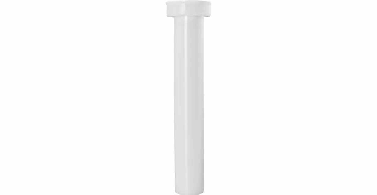Bördelrohr Kunststoff weiß 32 x 200 mm m. Überwurfmutter + Dichtung, 1 1/4X32mm Bördelrohr Kunststoff weiß 32 x 200 mm m. Überwurfmutter + Dichtung, 1 1/4X32mm