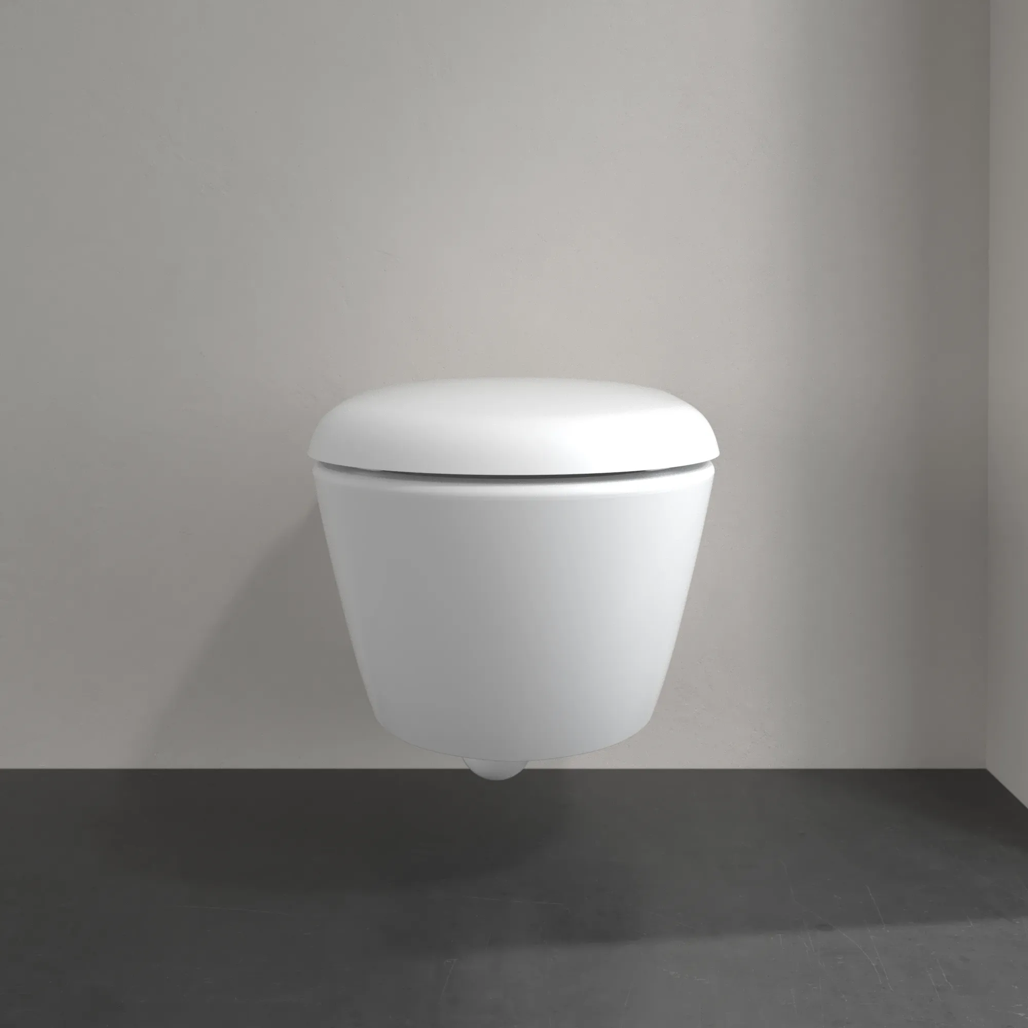 Villeroy & Boch Tiefspül-WC Antao 4674T0, spülrandlos, wandhängend, Stone White CeramicPlus, 370x560 mm, Höhe 355 mm, TwistFlush-Technologie Villeroy & Boch Tiefspül-WC Antao 4674T0, spülrandlos, wandhängend, Stone White CeramicPlus, 370x560 mm, Höhe 355 mm, TwistFlush-Technologie