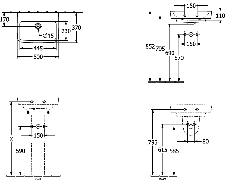 Säule O.novo 526500, 165 x 140 x 690 mm, Weiß Alpin Säule O.novo 526500, 165 x 140 x 690 mm, Weiß Alpin