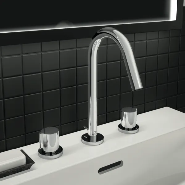 Ideal Standard Joy Arm 3-Loch Waschtischarmatur BC783AA, Chrom Ideal Standard Joy Arm 3-Loch Waschtischarmatur BC783AA, Chrom