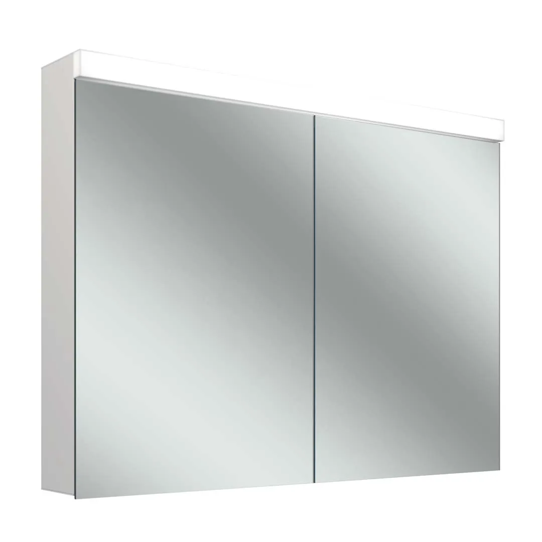 Schneider Spiegelschrank LOB15 100/2/LED – Weiß, LED-Beleuchtung 4000K, Schweizer Ausführung Schneider Spiegelschrank LOB15 100/2/LED – Weiß, LED-Beleuchtung 4000K, Schweizer Ausführung