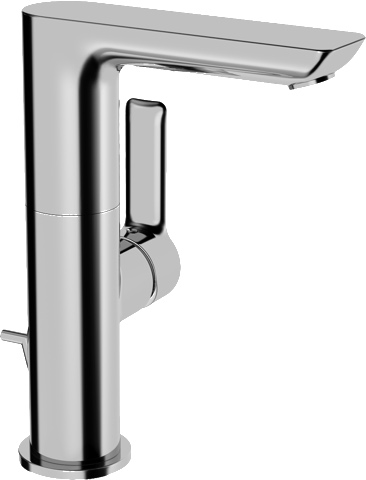 Einhand-Waschtischarmatur „Ligna“ Ausladung 116 mm in Chrom Einhand-Waschtischarmatur „Ligna“ Ausladung 116 mm in Chrom