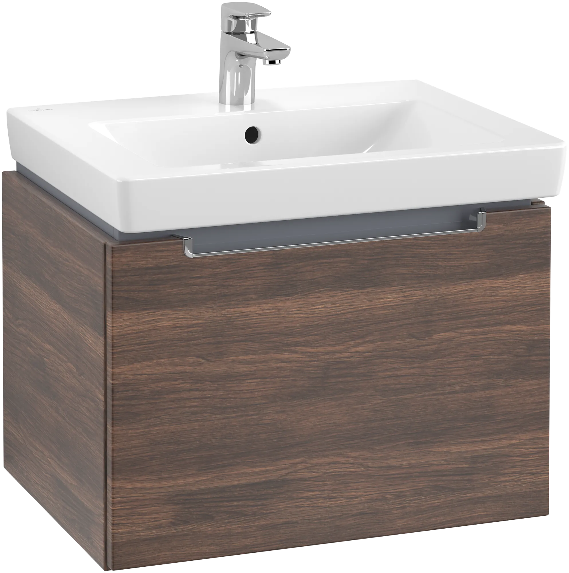 Villeroy & Boch Waschtischunterschrank „Subway 2.0“ 58,7 × 42 × 45,4 × 45,4 cm Arizona Oak, mittig, ohne Beleuchtung
