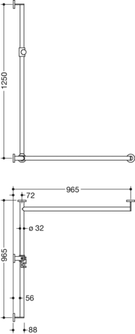HEWI Haltegriff „System 900“ in Signalweiß HEWI Haltegriff „System 900“ in Signalweiß