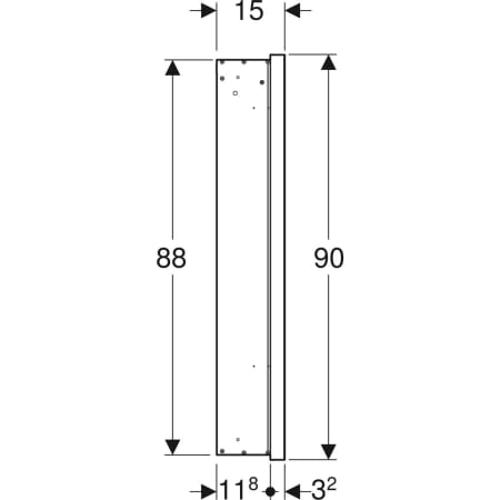 Geberit Spiegelschrank „ONE“ in schwarz matt / Aluminium pulverbeschichtet Geberit Spiegelschrank „ONE“ in schwarz matt / Aluminium pulverbeschichtet