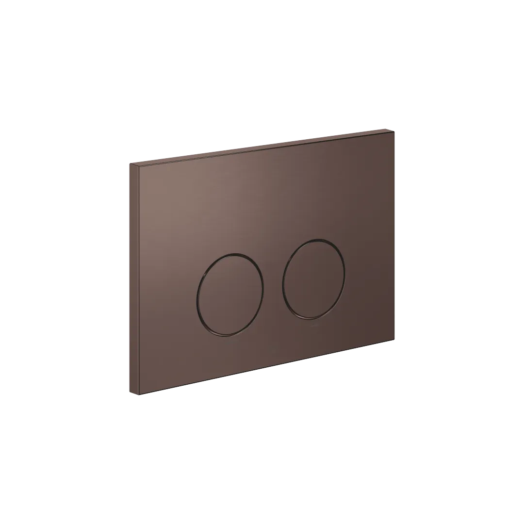 Dornbracht Betätigungsplatte SERIENSPEZIFISCH Dark Bronze gebürstet PVD, 169 x 246 x 12 mm, mechanische Spülauslösung für Geberit Sigma ab 2001