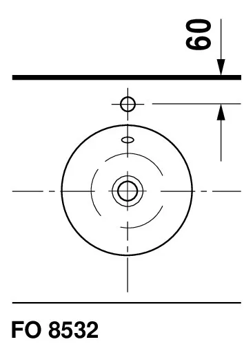 Aufsatzwaschtisch „Starck 1“, mit Überlauf