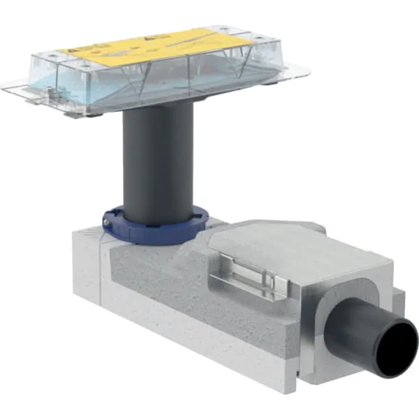 Rohbauset für Duschrinnen der Reihe CleanLine für Estrichhöhe am Einlauf 90–220 mm „CleanLine“ Rohbauset für Duschrinnen der Reihe CleanLine für Estrichhöhe am Einlauf 90–220 mm „CleanLine“