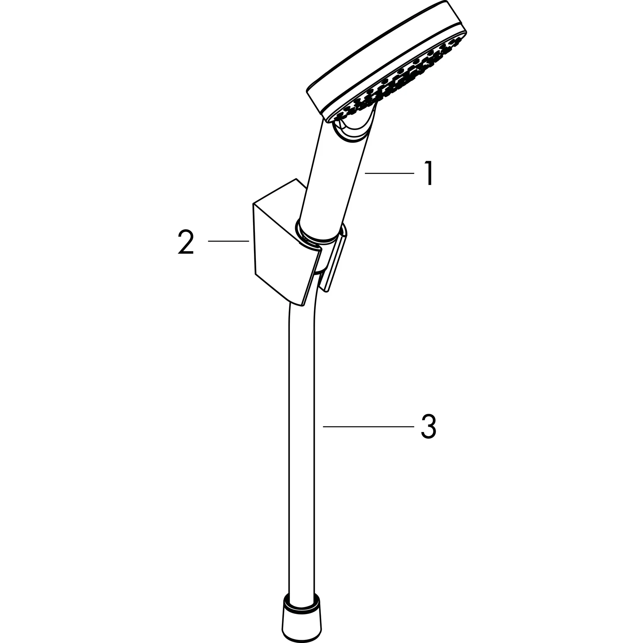 Brausenset Crometta 1jet EcoSmart 9 l/min/Porter ws./chr.Brauseschl.1250mm Brausenset Crometta 1jet EcoSmart 9 l/min/Porter ws./chr.Brauseschl.1250mm