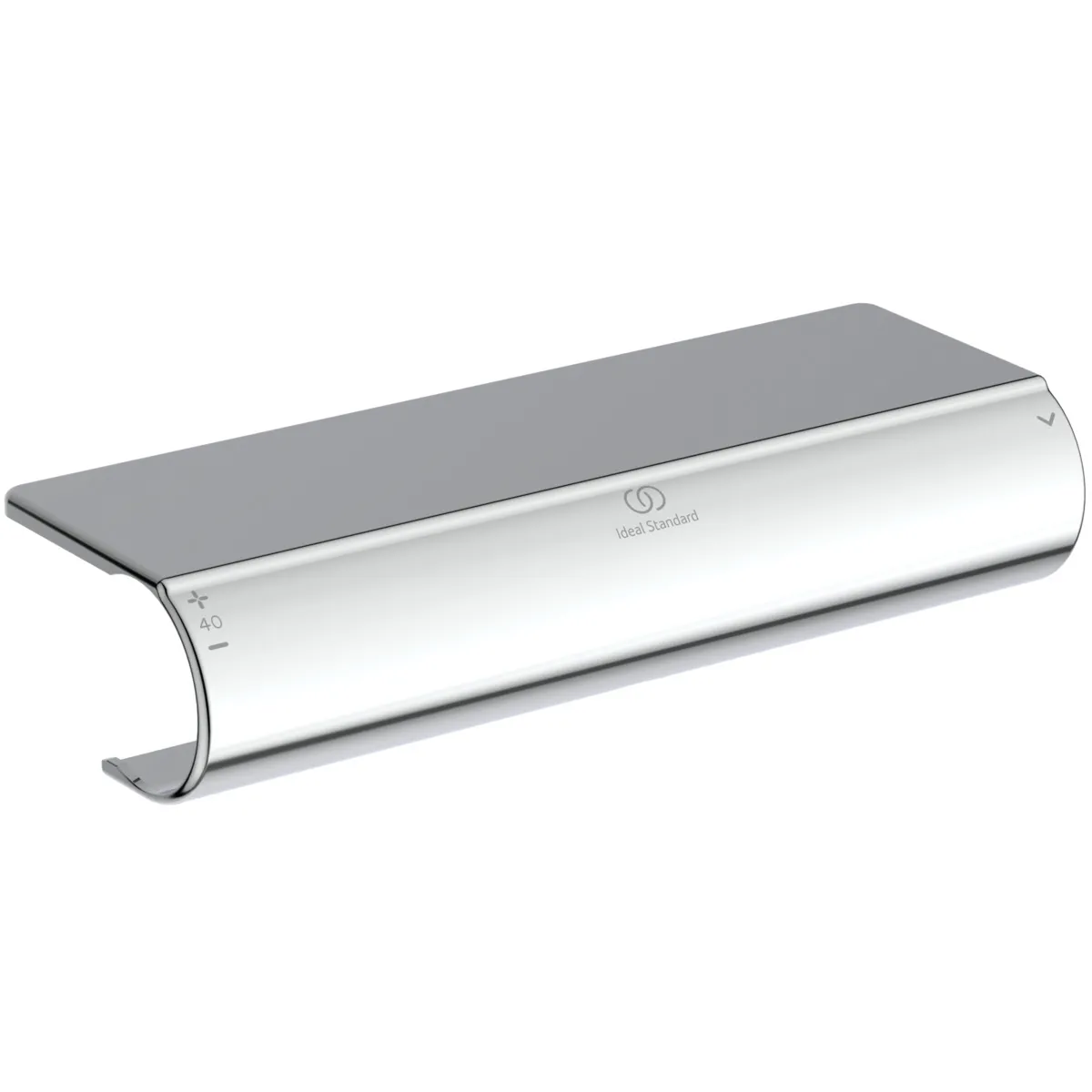 Wrap-Over Ablage für Brausethermostate CeraTherm T25,50 oder 100, Chrom Wrap-Over Ablage für Brausethermostate CeraTherm T25,50 oder 100, Chrom