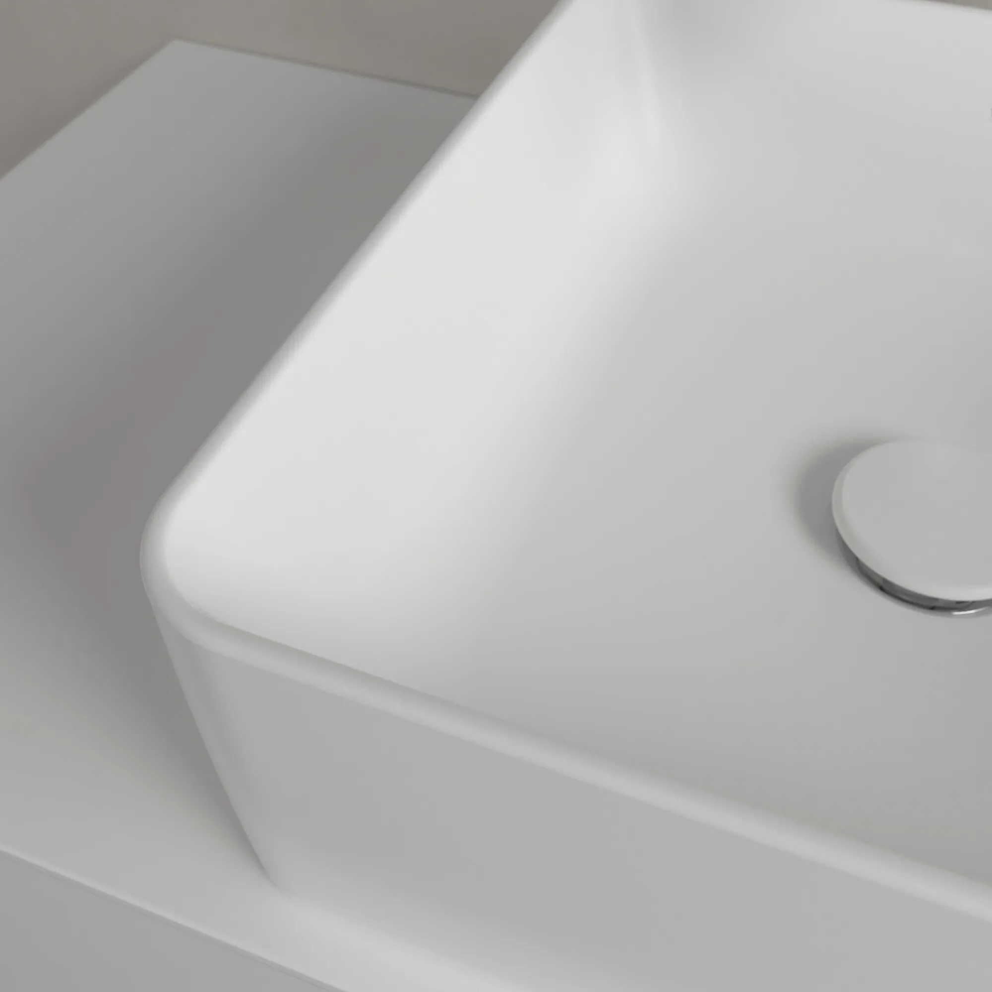 Villeroy & Boch Aufsatzwaschtisch quadrat aus TitanCeram „Collaro“ 145 mm, ohne Hahnlochbohrung in Stone White Villeroy & Boch Aufsatzwaschtisch quadrat aus TitanCeram „Collaro“ 145 mm, ohne Hahnlochbohrung in Stone White